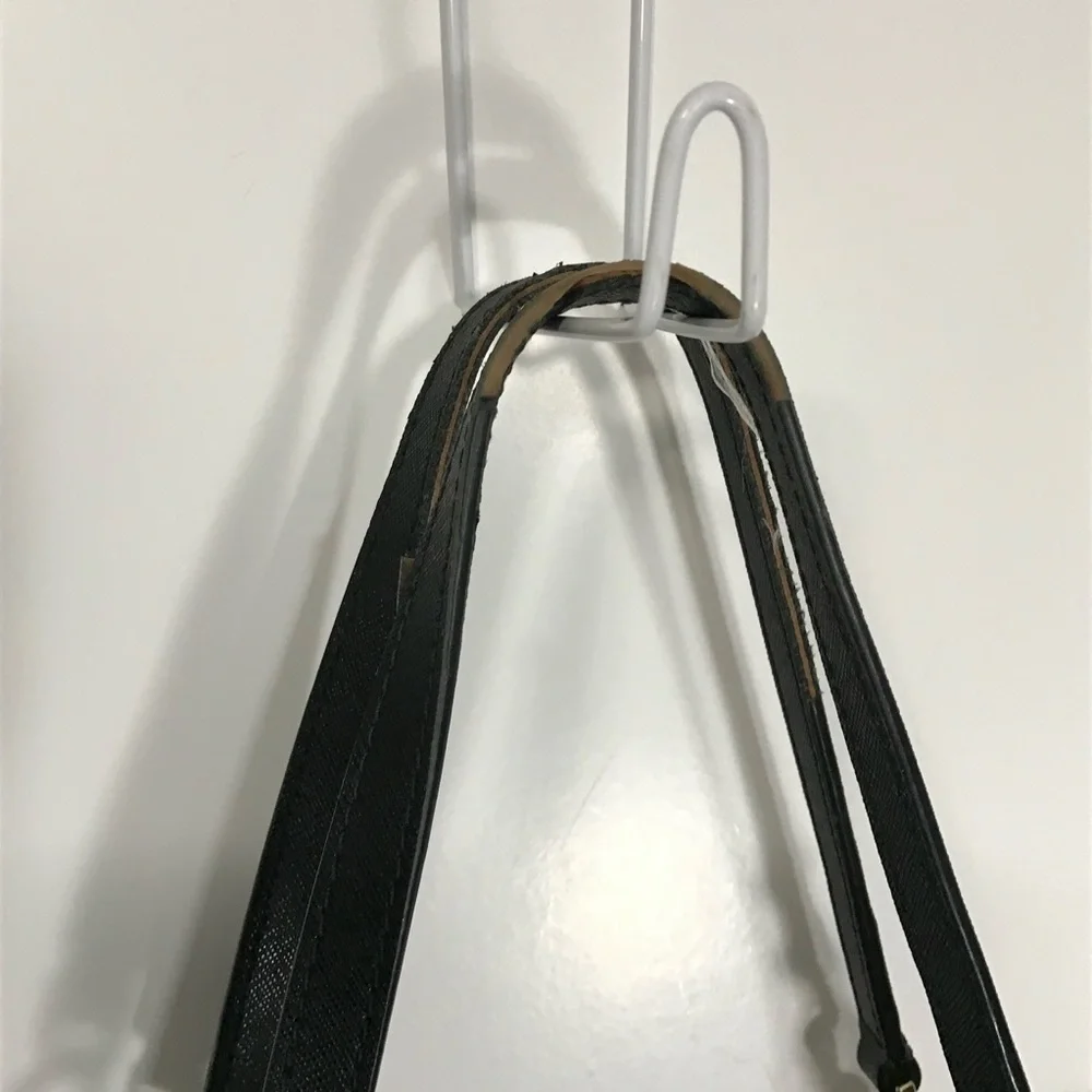 kate spade Large Black Satchel with Beige Bow Trim